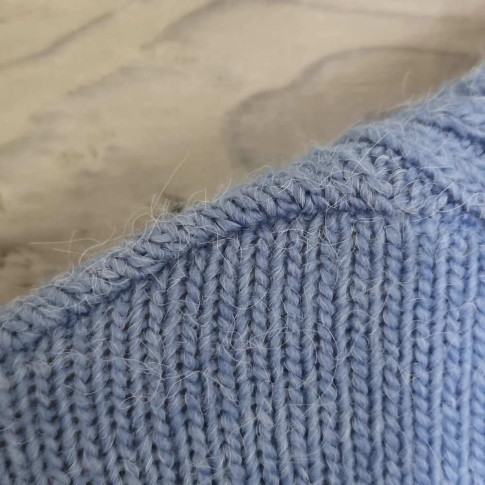 ASOS Design V-Neck Cardigan Puff Sleeve Blue UK 16 | US 12 NEW NWT - Picture 9 of 15